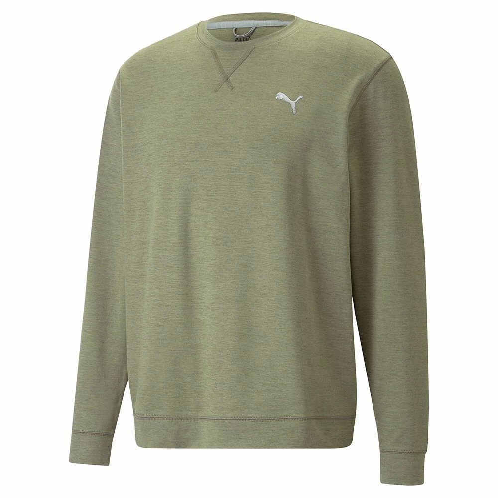 Puma Cloudspun Heather Crewneck Golf Sweater 4 Puma Cloudspun Heather Crewneck Golf Sweater - Image 4