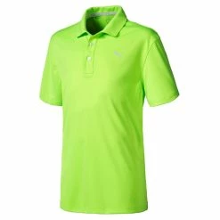 Puma Junior Essential Pounce Golf Polo Shirt -Golf Equipment Sales Store puma junior essential pounce golf polo shirt green gecko 570625 07