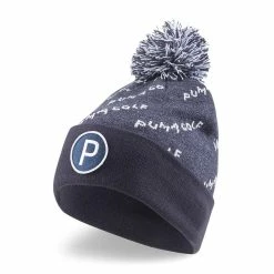 Puma Golf P Removable Pom Beanie Hat
