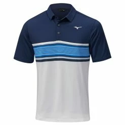 Mizuno Quick Dry Oceanic Golf Polo Shirt 6 Mizuno Quick Dry Oceanic Golf Polo Shirt -Golf Equipment Sales Store quick dry oceanic polo front deep navy 52ga1005 14