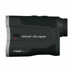 Shot Scope Pro L1 Golf Laser Rangefinder -Golf Equipment Sales Store shot scope ls1 rangefinder grey side
