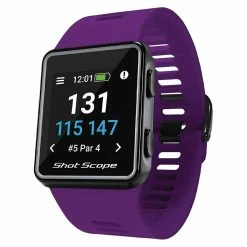 Shot Scope V3 GPS Tracking Golf Watch -Golf Equipment Sales Store shot scope v3 gps tracking watch gagpssv3 bss v3 purple