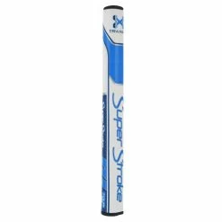 SuperStroke Traxion Tour 1.0 Golf Putter Grip -Golf Equipment Sales Store ss tour 1.0 white blue update 2
