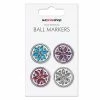 SurprizeShop Crystal Flower Golf Ball Marker Set
