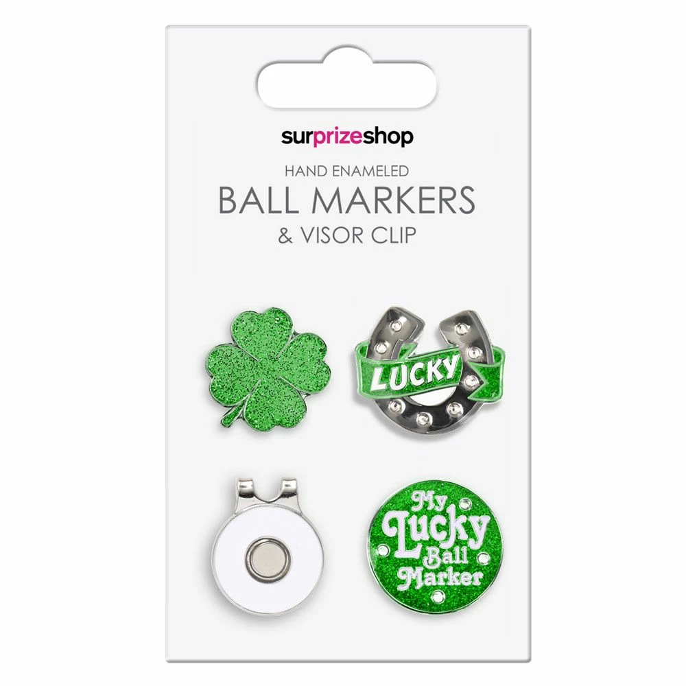SurprizeShop Good Luck Ball Marker And Visor Clip Set 1 SurprizeShop Good Luck Ball Marker And Visor Clip Set