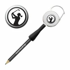 Surprizeshop Lady Golfer Retractable Golf Pencil