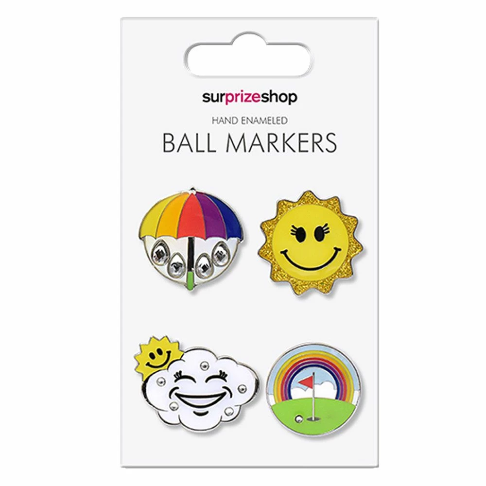 SurprizeShop Weather Forecast Golf Ball Marker Set 1 SurprizeShop Weather Forecast Golf Ball Marker Set