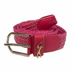 SurprizeShop Ladies Woven Golf Belt -Golf Equipment Sales Store surprizeshop woven belt pink