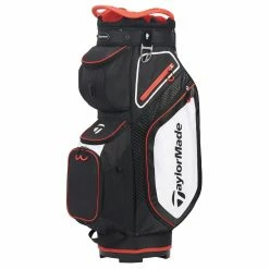 TaylorMade Pro 8.0 Golf Cart Bag -Golf Equipment Sales Store taylormade 2020 pro 8.0 golf cart bag black white red