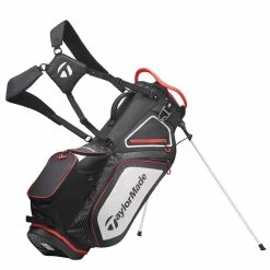 TaylorMade Pro 8.0 Golf Stand Bag -Golf Equipment Sales Store taylormade 2020 pro 8.0 golf stand bag black white red 1