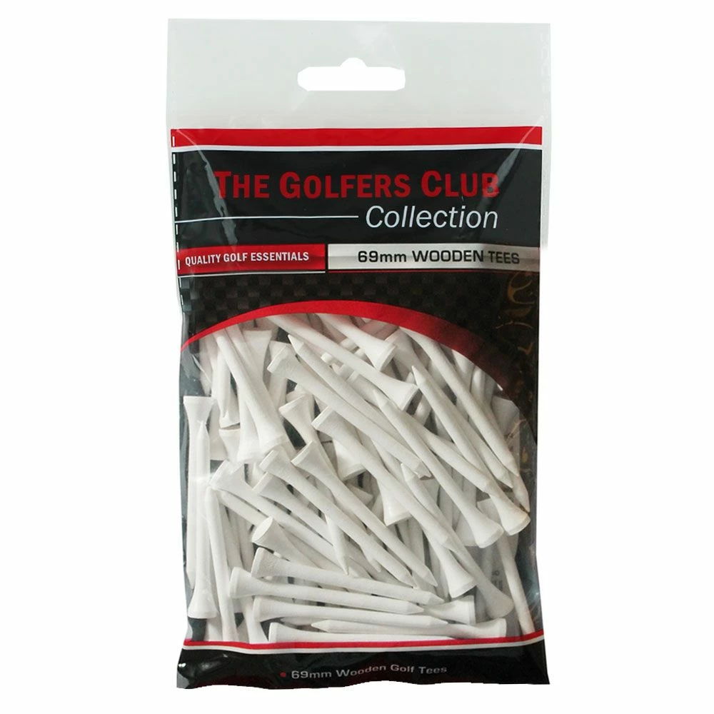 The Golfers Club 69mm Wooden Golf Tees - 20 Pack 1 The Golfers Club 69mm Wooden Golf Tees - 20 Pack