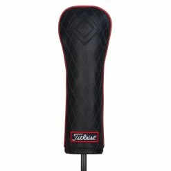 Titleist Jet Black Leather Golf Fairway Wood Headcover