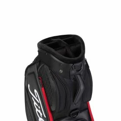 Titleist Jet Black Midsize Staff Cart Bag -Golf Equipment Sales Store titleist 2020 jet black midsize staff bag top 1