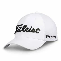 Titleist Tour Sports Mesh Golf Cap -Golf Equipment Sales Store titleist 2020 tour sport mesh golf cap staff white black 3