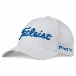 Titleist Tour Sports Mesh Golf Cap -Golf Equipment Sales Store titleist 2020 tour sport mesh golf cap trend white royal 1 2