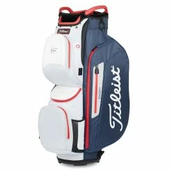 Titleist Cart 15 StaDry 2022 Golf Cart Bag -Golf Equipment Sales Store titleist stadry 15 waterproof golf cart bag navy white red