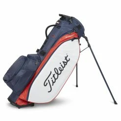 Titleist Players 5 StaDry Golf Stand Bag -Golf Equipment Sales Store titleist players 5 stadry stand bag navy red white