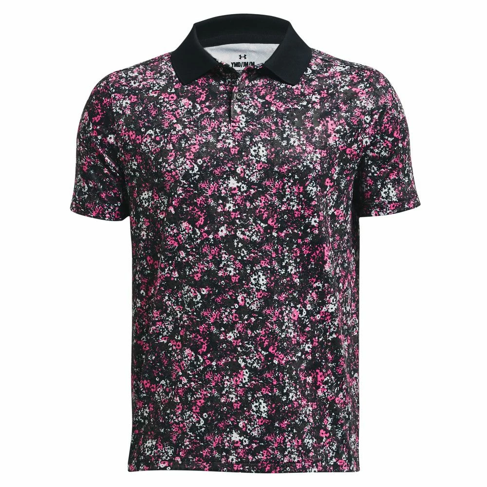 Under Armour Performance Floral Speckle Junior Golf Polo 1 Under Armour Performance Floral Speckle Junior Golf Polo
