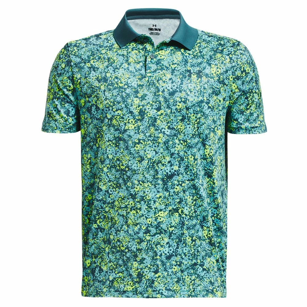 Under Armour Performance Floral Speckle Junior Golf Polo 2 Under Armour Performance Floral Speckle Junior Golf Polo - Image 2