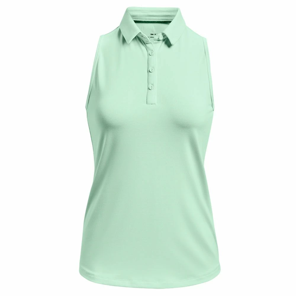 Under Armour Zinger Ladies Sleeveless Golf Polo Shirt 1 Under Armour Zinger Ladies Sleeveless Golf Polo Shirt